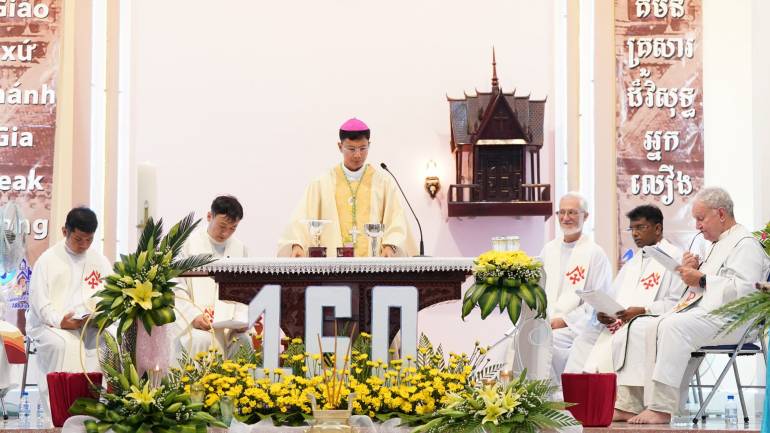 Giáo xứ lâu đời nhất ở Kampong Cham kỷ niệm 160 năm thành lập